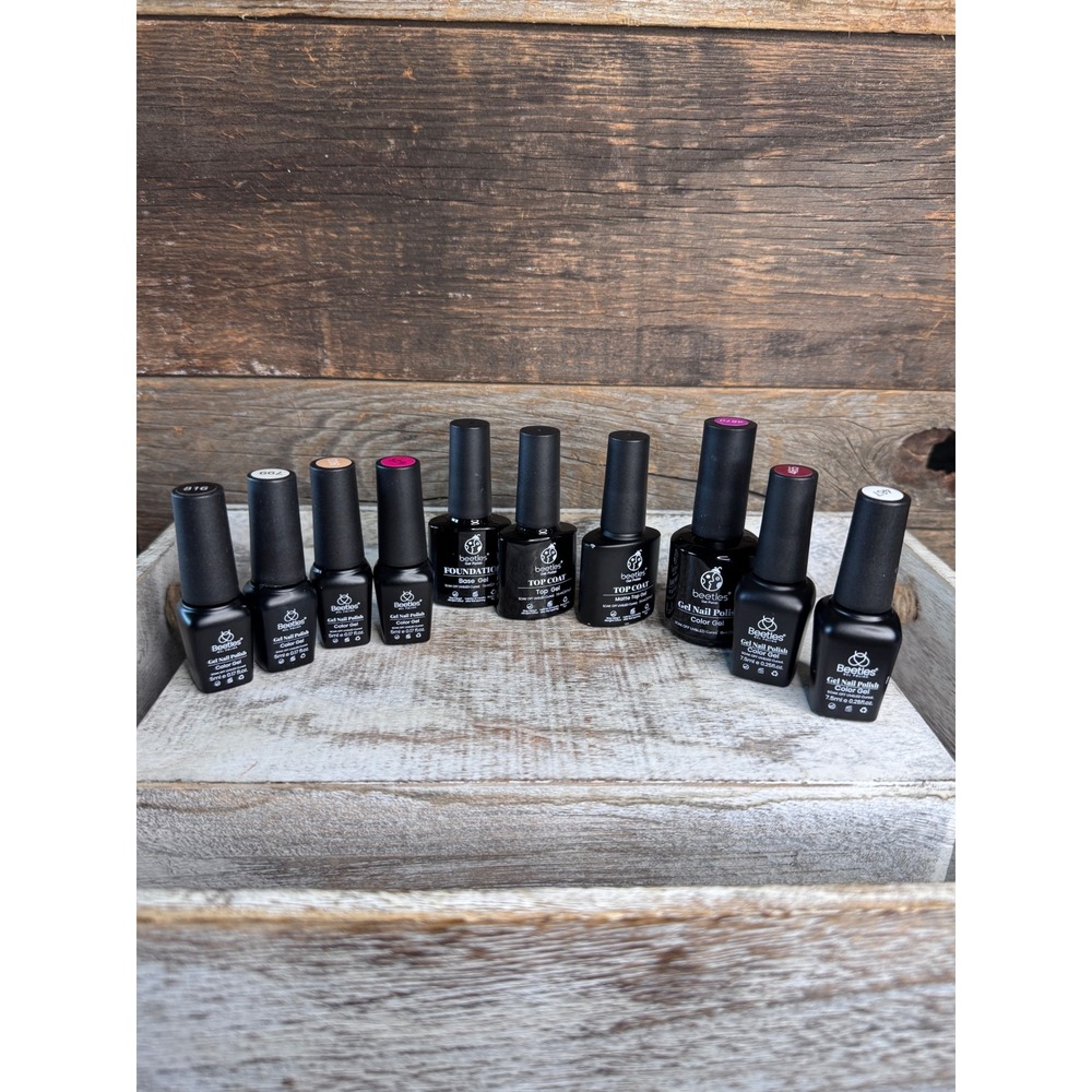 Beetles UV/LED Gel Polish 10pc Random Lot Base Top Matte Top Coat New MSRP $25